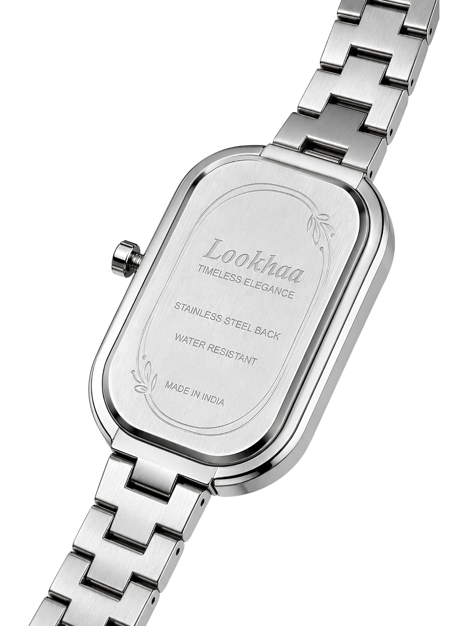 LOOKHAA Women's Luxury Silver Oval Dial Bracelet Watch lookhaa