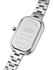 LOOKHAA Women's Luxury Silver Oval Dial Bracelet Watch lookhaa