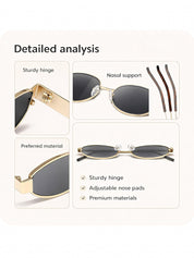 Lookhaa Unisex Oval Sunglasses with UV Protected Lens lookhaa
