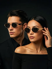Lookhaa Unisex Oval Sunglasses with UV Protected Lens lookhaa
