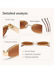 Lookhaa Unisex Oval Sunglasses with UV Protected Lens (Copy) lookhaa