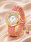 LOOKHAA Women’s Premium Analog Watch with Gold Case with Blue Luxury Strap lookhaa