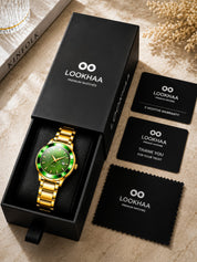 LOOKHAA Women Black Magnetic Bracelet Analogue Watch (Copy) lookhaa