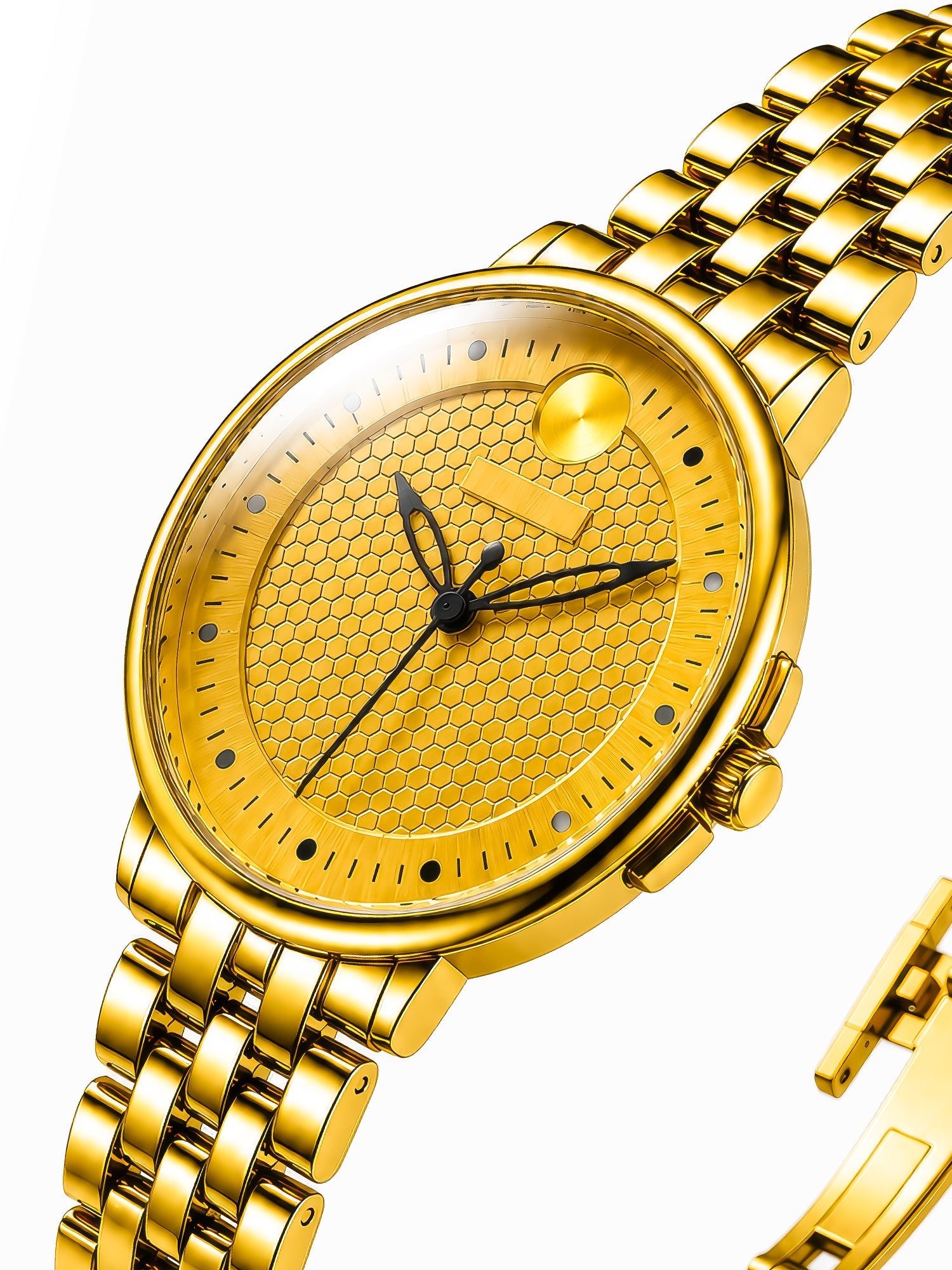 LOOKHAA Women Round Dial & Stainless Steel Bracelet Style Straps Analogue Watch lookhaa