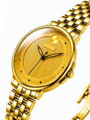 LOOKHAA Women Round Dial & Stainless Steel Bracelet Style Straps Analogue Watch lookhaa