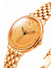 LOOKHAA Women Round Dial & Stainless Steel Bracelet Style Straps Analogue Watch lookhaa