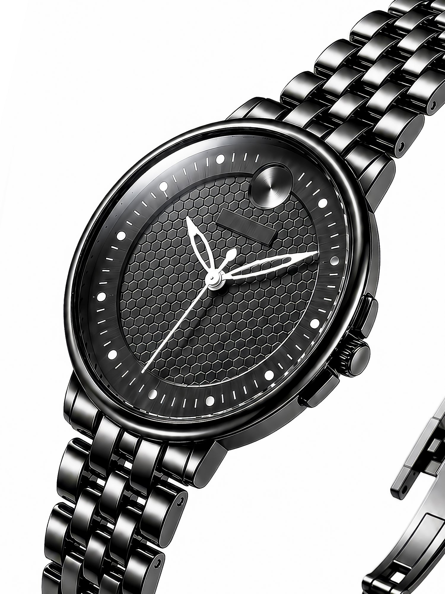 LOOKHAA Women Round Dial & Stainless Steel Bracelet Style Straps Analogue Watch lookhaa