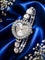 LOOKHAA Women's Heart Shape Crystal Bracelet Analog Watch lookhaa