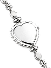 LOOKHAA Women's Heart Shape Crystal Bracelet Analog Watch lookhaa
