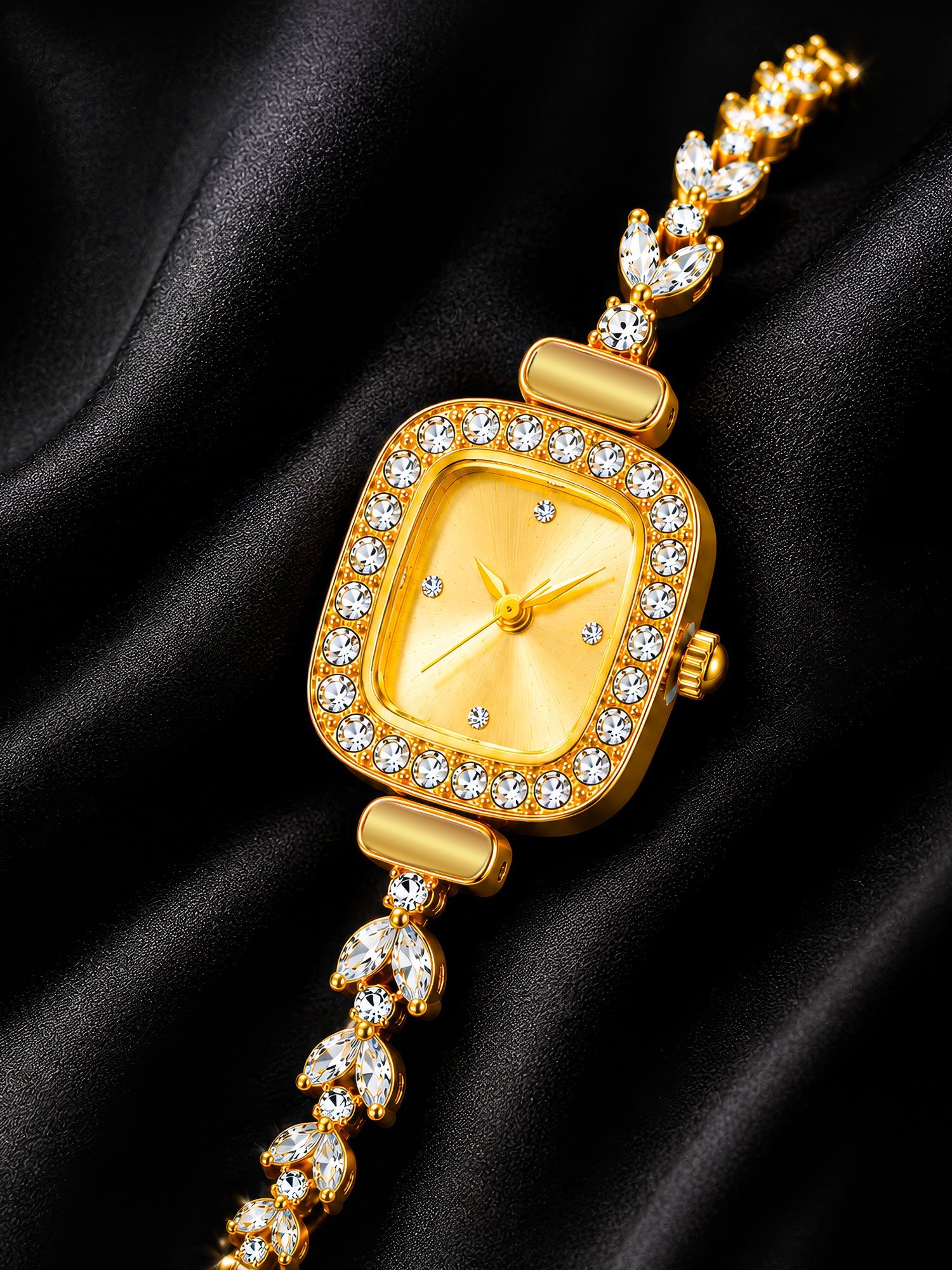LOOKHAA Elegant Silver Square Dial Analog Watch for Women lookhaa