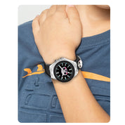 Lookhaa 3D Cute Panda Cartoon Watch with 7 Disco Lights Analog Watch for Boys - Blue lookhaa
