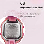 Lookhaa Cartoon Cute Colorful Paint Waterpoof Digital Watch For Kids - Pink