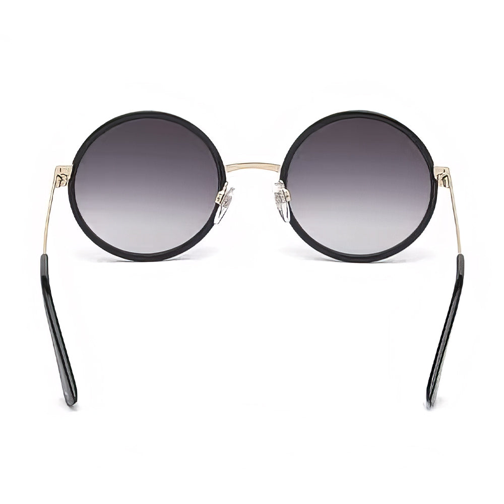 Lookhaa Round Sunglasses With UV Protected Lens - Black & Gold