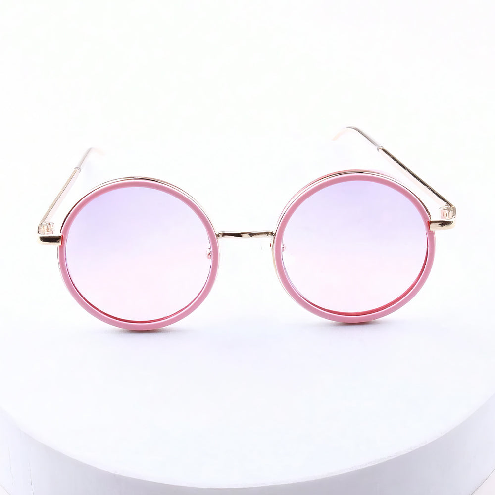 Lookhaa Round Sunglasses With UV Protected Lens - Pink