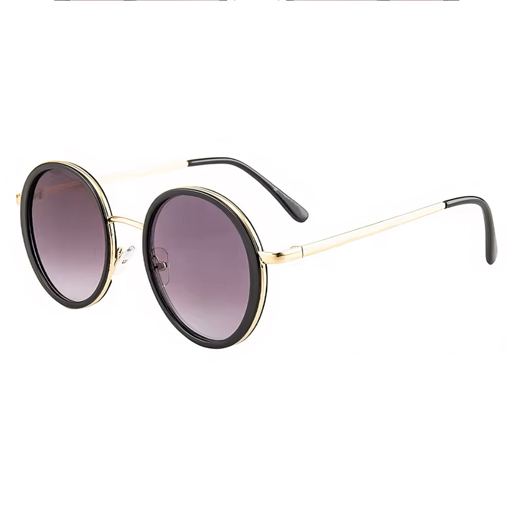 Lookhaa Stylish Sunglasses With UV Protected Lens - Black & Gold