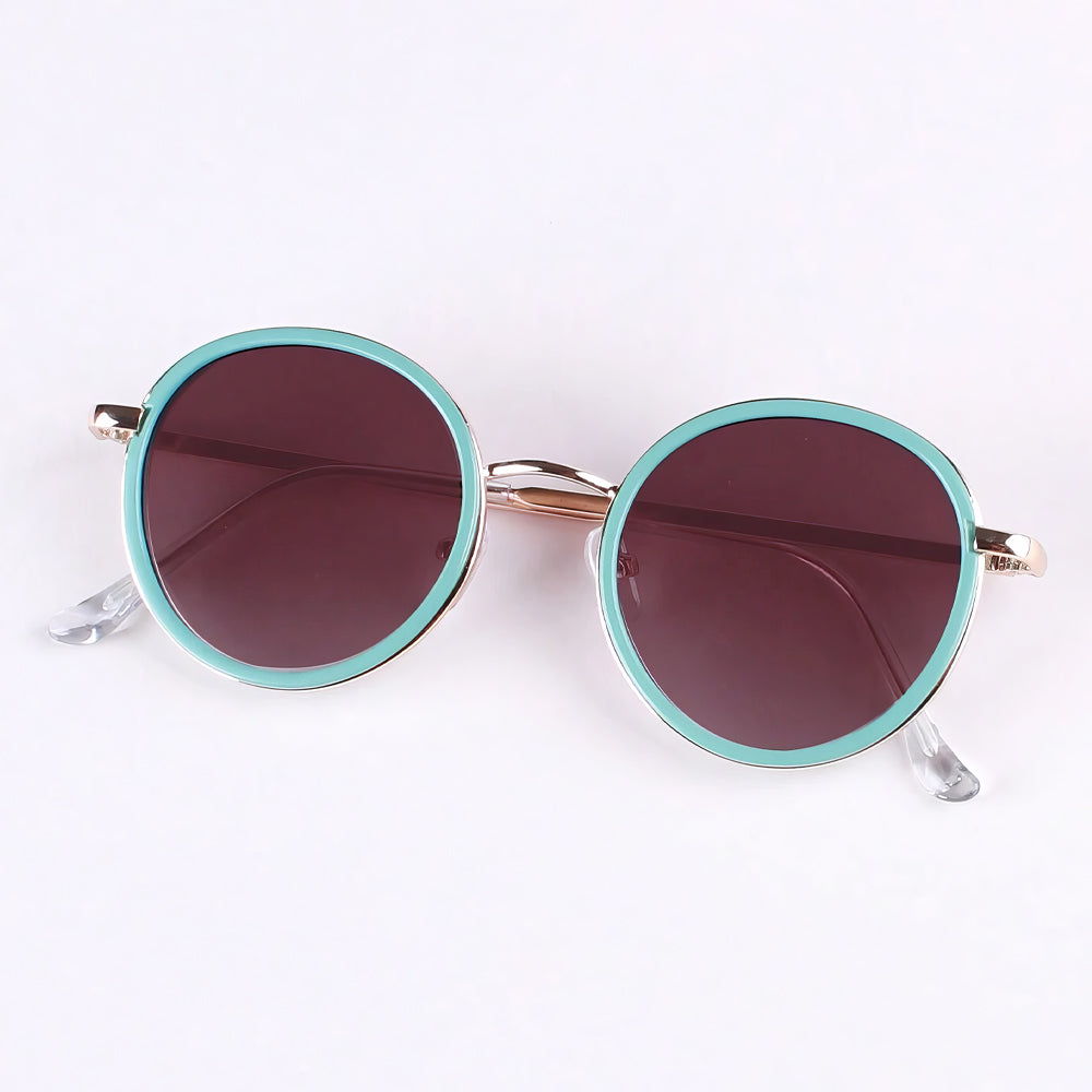 Lookhaa Stylish Sunglasses With UV Protected Lens - Blue & Gold