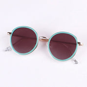 Lookhaa Stylish Sunglasses With UV Protected Lens - Blue & Gold