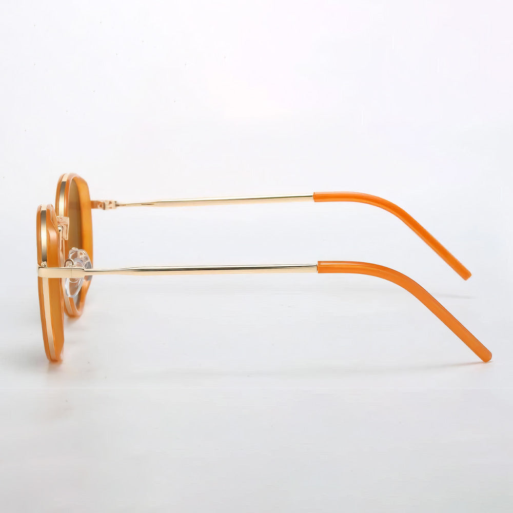 Lookhaa Stylish Sunglasses With UV Protected Lens - Orange & Gold