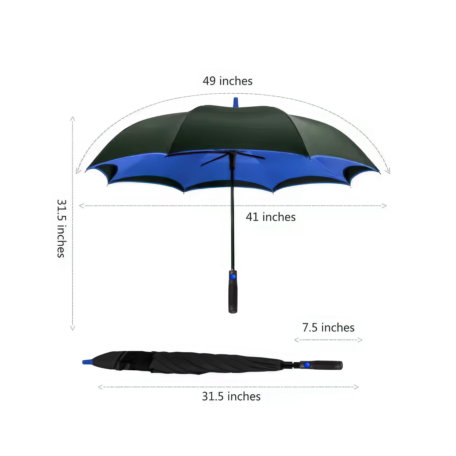 Lookhaa Inverted Double Layer Stylish Windproof Umbrella for Men & Women, UV-Resistant Umbrella lookhaa