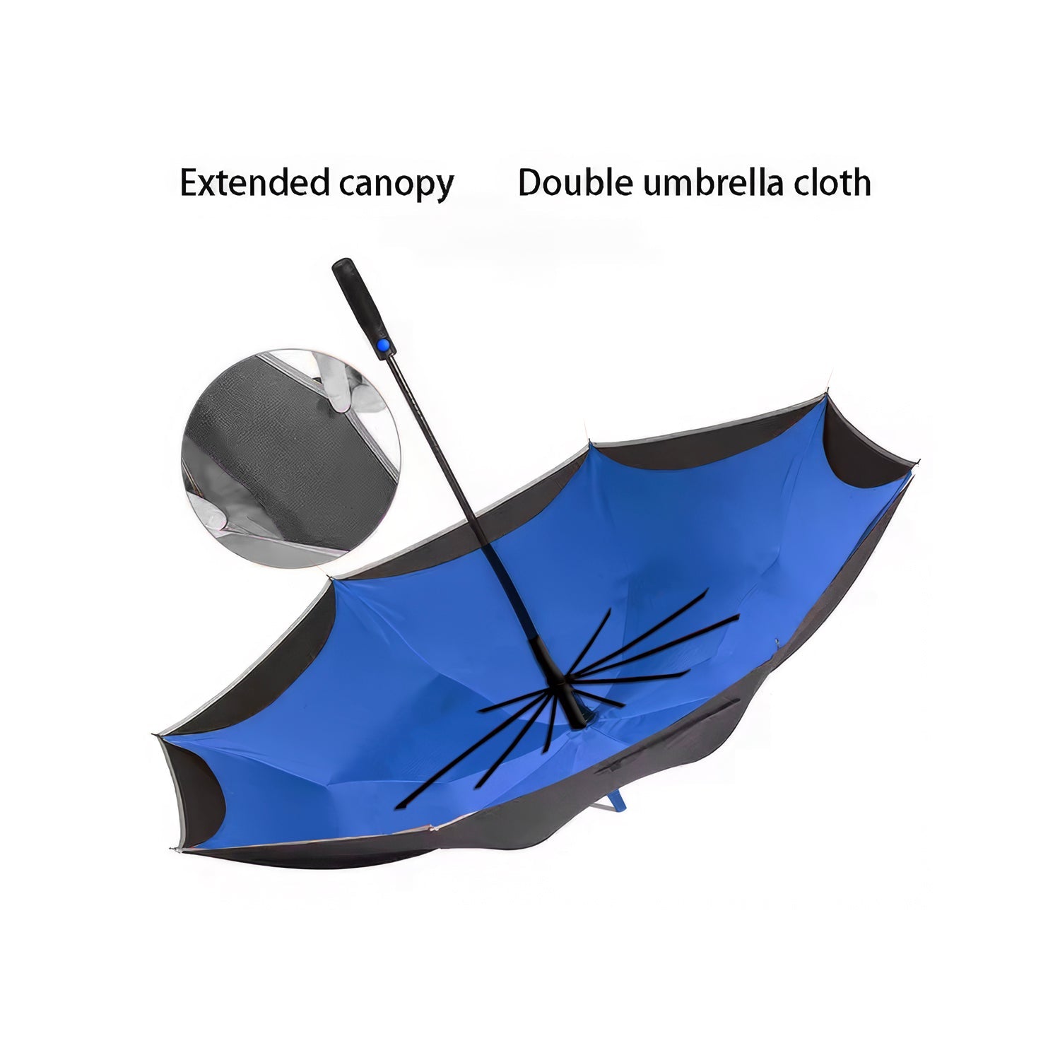 Lookhaa Inverted Double Layer Stylish Windproof Umbrella for Men & Women, UV-Resistant Umbrella lookhaa