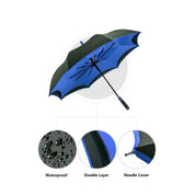 Lookhaa Inverted Double Layer Stylish Windproof Umbrella for Men & Women, UV-Resistant Umbrella lookhaa