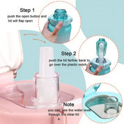 Lookhaa Multicolor Water Bottle Set Of 3 Leakproof Durable Sipper Water Bottle For Kids – Peach