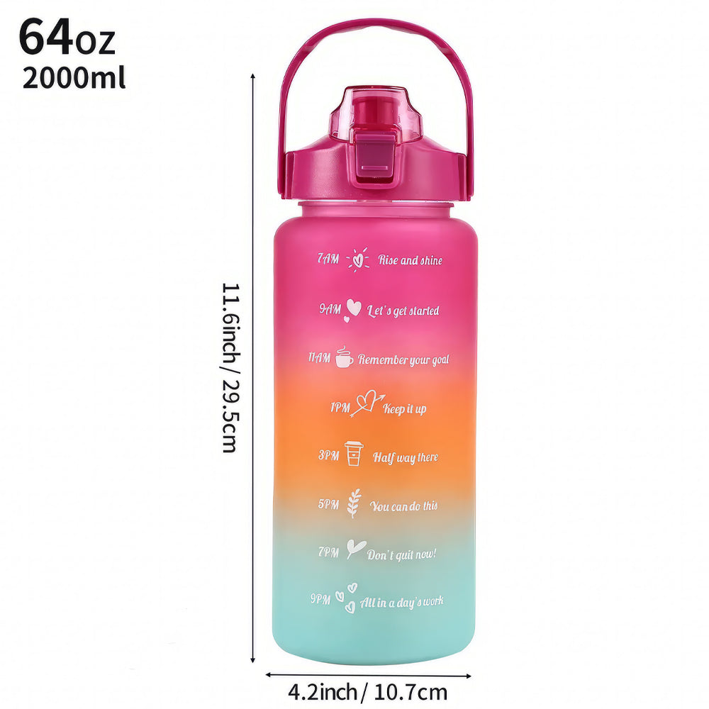 Lookhaa Multicolor Water Bottle Set Of 3 Leakproof Durable Sipper Water Bottle For Kids – Pink