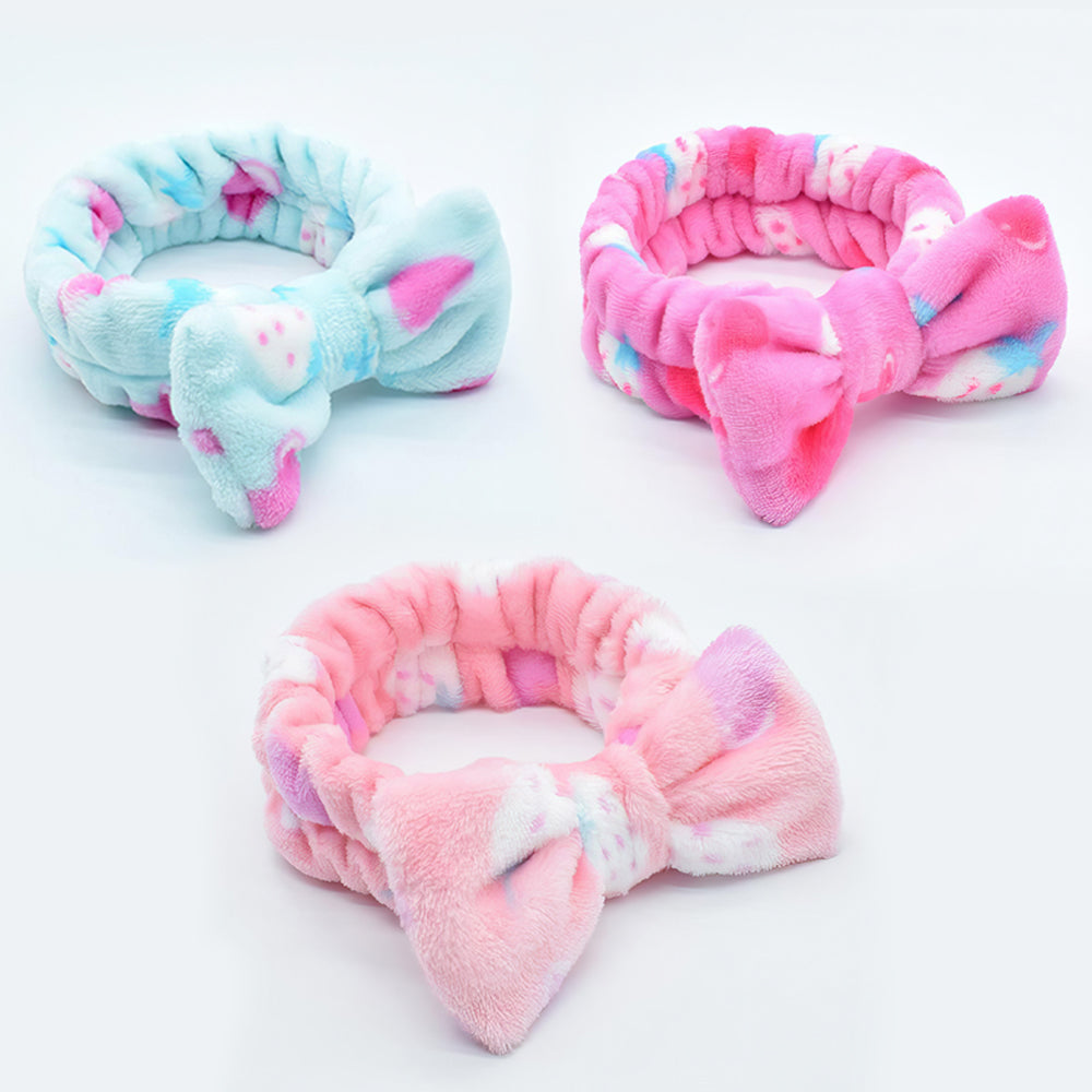 Lookhaa Soft Cute Bow Hair Band For girls. (Pack of 3)